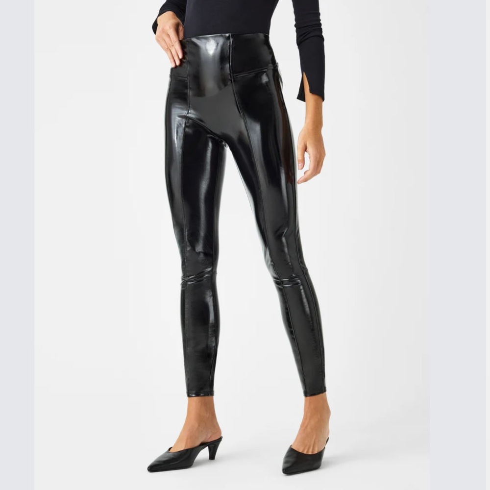Spanx Faux Patent Leather Leggings
